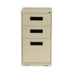 File Pedestal, Left Or Right, 3-Drawers: Box/box/file, Legal/letter, Putty, 14.96" X 19.29" X 27.75"