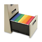 File Pedestal, Left Or Right, 3-Drawers: Box/box/file, Legal/letter, Putty, 14.96" X 19.29" X 27.75"