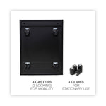File Pedestal, Left Or Right, 2-Drawers: Box/file, Legal/letter, Black, 14.96" X 19.29" X 21.65"