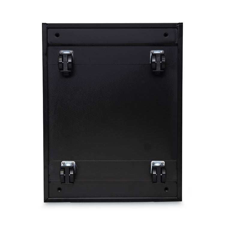 File Pedestal, Left Or Right, 2-Drawers: Box/file, Legal/letter, Black, 14.96" X 19.29" X 21.65"