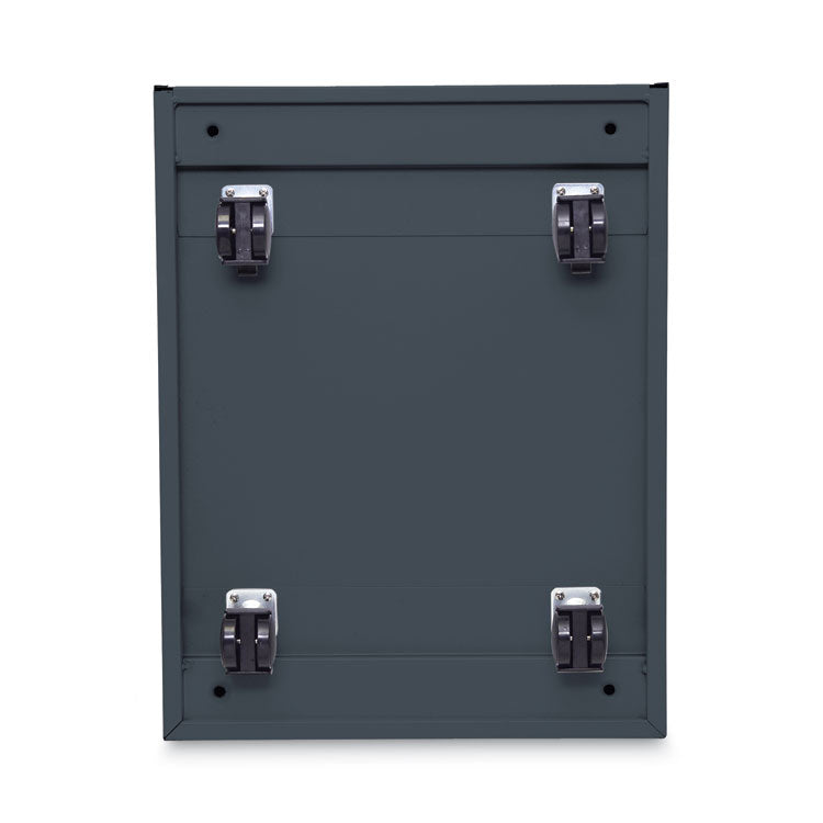 File Pedestal, Left Or Right, 2-Drawers: Box/file, Legal/letter, Charcoal, 14.96" X 19.29" X 21.65"