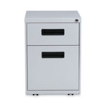 File Pedestal, Left Or Right, 2-Drawers: Box/file, Legal/letter, Light Gray, 14.96" X 19.29" X 21.65"