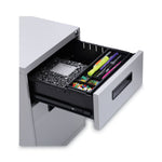 File Pedestal, Left Or Right, 2-Drawers: Box/file, Legal/letter, Light Gray, 14.96" X 19.29" X 21.65"