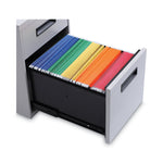 File Pedestal, Left Or Right, 2-Drawers: Box/file, Legal/letter, Light Gray, 14.96" X 19.29" X 21.65"