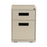 File Pedestal, Left Or Right, 2-Drawers: Box/file, Legal/letter, Putty, 14.96" X 19.29" X 21.65"