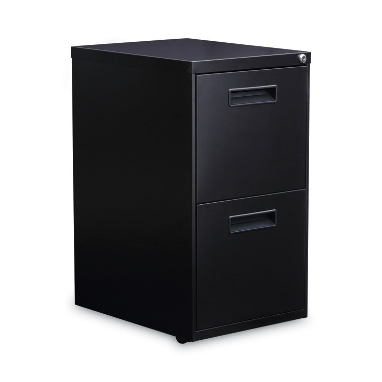 File Pedestal, Left Or Right, 2 Legal/letter-Size File Drawers, Black, 14.96" X 19.29" X 27.75"