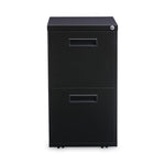 File Pedestal, Left Or Right, 2 Legal/letter-Size File Drawers, Black, 14.96" X 19.29" X 27.75"