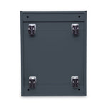 File Pedestal, Left Or Right, 2 Legal/letter-Size File Drawers, Charcoal, 14.96" X 19.29" X 27.75"