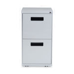 File Pedestal, Left Or Right, 2 Legal/letter-Size File Drawers, Light Gray, 14.96" X 19.29" X 27.75"