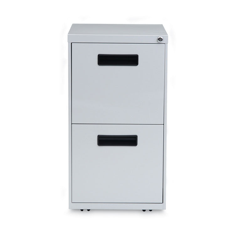 File Pedestal, Left Or Right, 2 Legal/letter-Size File Drawers, Light Gray, 14.96" X 19.29" X 27.75"