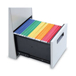 File Pedestal, Left Or Right, 2 Legal/letter-Size File Drawers, Light Gray, 14.96" X 19.29" X 27.75"