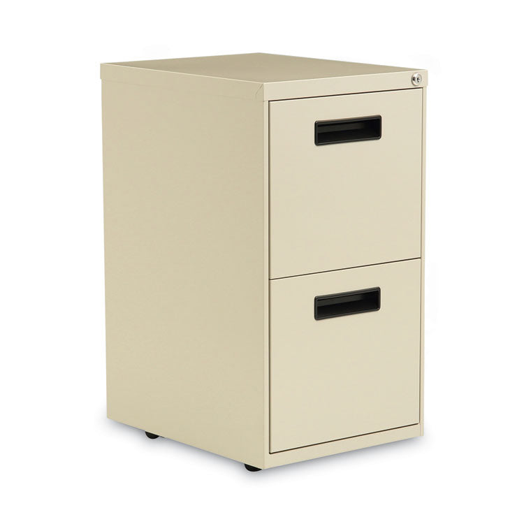 File Pedestal, Left Or Right, 2 Legal/letter-Size File Drawers, Putty, 14.96" X 19.29" X 27.75"