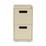File Pedestal, Left Or Right, 2 Legal/letter-Size File Drawers, Putty, 14.96" X 19.29" X 27.75"