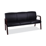 Alera Reception Lounge WL Series 3-Seat Sofa, 65.13" x 26.13" x 33", Black