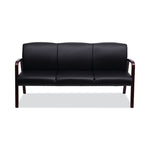 Alera Reception Lounge WL Series 3-Seat Sofa, 65.13" x 26.13" x 33", Black