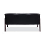 Alera Reception Lounge WL Series 3-Seat Sofa, 65.13" x 26.13" x 33", Black
