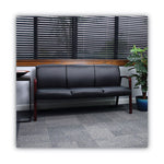 Alera Reception Lounge WL Series 3-Seat Sofa, 65.13" x 26.13" x 33", Black