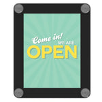 Superior Image Window Display, 8.5 x 11 Insert, Clear/Black