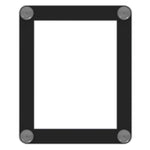 Superior Image Window Display, 8.5 x 11 Insert, Clear/Black