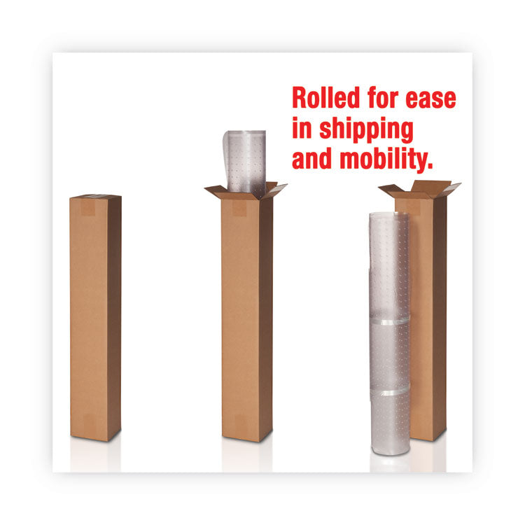 EconoMat All Day Use Chair Mat for Hard Floors, Rolled Packed, 46 x 60, Clear