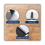 Recycled Monthly Planner with Perforated Memo Section, 8.75 x 7, Black Cover, 12-Month (Jan to Dec): 2025