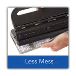 24-Sheet Easy Touch Two- To Seven-Hole Precision-Pin Punch, 9/32" Holes, Black