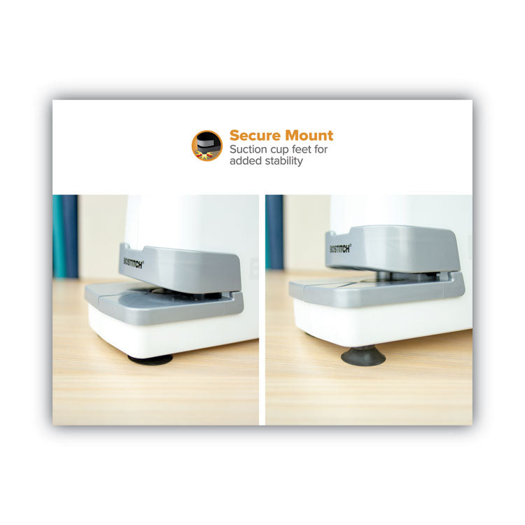 Impulse 30 Electric Stapler, 30-Sheet Capacity, White