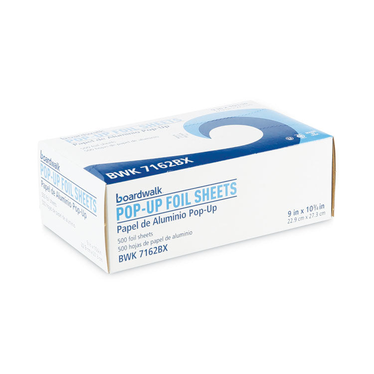 Standard Aluminum Foil Pop-Up Sheets, 63 Gauge, 9 x 10.75, 500/Box, 6 Boxes/Carton