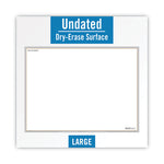 Wallmates Self-Adhesive Dry Erase Writing/planning Surface, 36 X 24, White/gray/orange Sheets, Undated