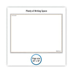Wallmates Self-Adhesive Dry Erase Writing/planning Surface, 36 X 24, White/gray/orange Sheets, Undated