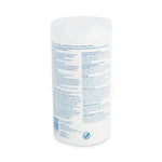 Quat-Based Disinfecting Wipes, 7 x 8, Fresh Scent, 75/Canister, 12 Canisters/Carton