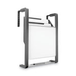 Hanging File Pocket with Dry Erase Board, 3 Sections, Letter Size, 15" x 4", x 20", Black