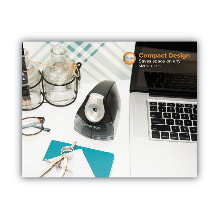 Personal Electric Pencil Sharpener, Ac-Powered, 4.25 X 8.4 X 4, Black