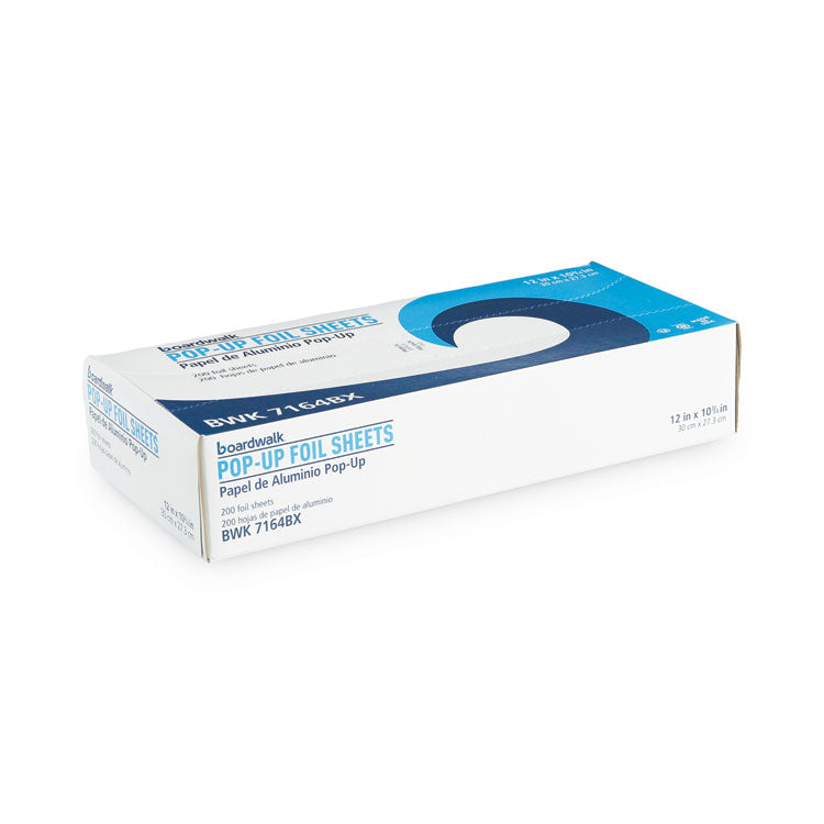 Standard Duty Aluminum Foil Pop-Up Sheets, 63 Gauge, 12 x 10.75, 200/Box, 12 Boxes/Carton