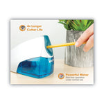 Personal Electric Pencil Sharpener, Ac-Powered, 4.25 X 8.4 X 4, Blue
