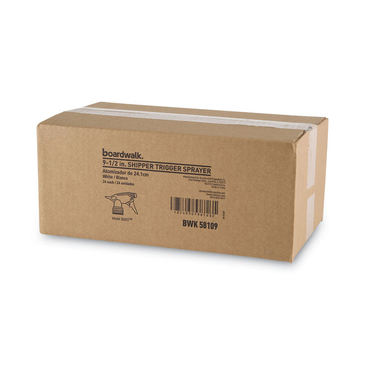 Non-Leaking Trigger Sprayer 300ES, 9.5" Tube, Fits 32 oz Bottles, White, 24/Carton