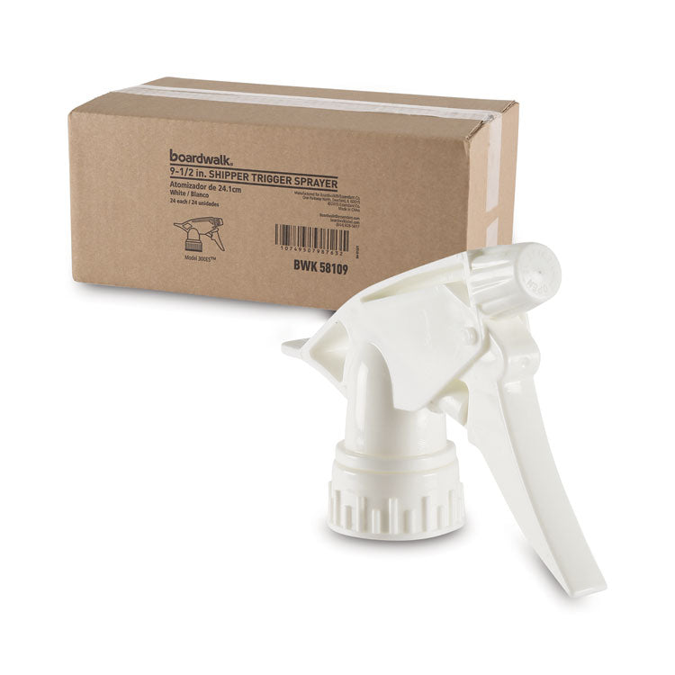 Non-Leaking Trigger Sprayer 300ES, 9.5" Tube, Fits 32 oz Bottles, White, 24/Carton