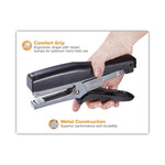 B8 Xtreme Duty Plier Stapler, 45-Sheet Capacity, 0.25" To 0.38" Staples, 2.5" Throat, Black/charcoal Gray