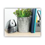 Personal Electric Pencil Sharpener, Ac-Powered, 4.25 X 8.4 X 4, Black