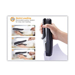 B8 Xtreme Duty Plier Stapler, 45-Sheet Capacity, 0.25" To 0.38" Staples, 2.5" Throat, Black/charcoal Gray