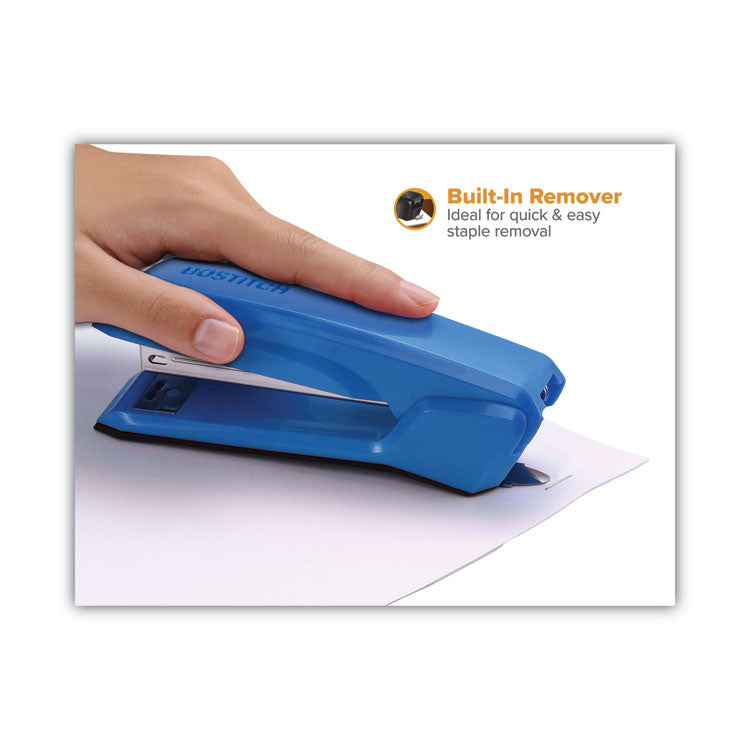 Ascend Stapler, 20-Sheet Capacity, Ice Blue