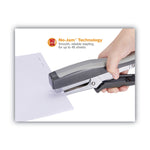 Standard Plier Stapler, 20-Sheet Capacity, 0.25" Staples, 2.5" Throat, Black/gray