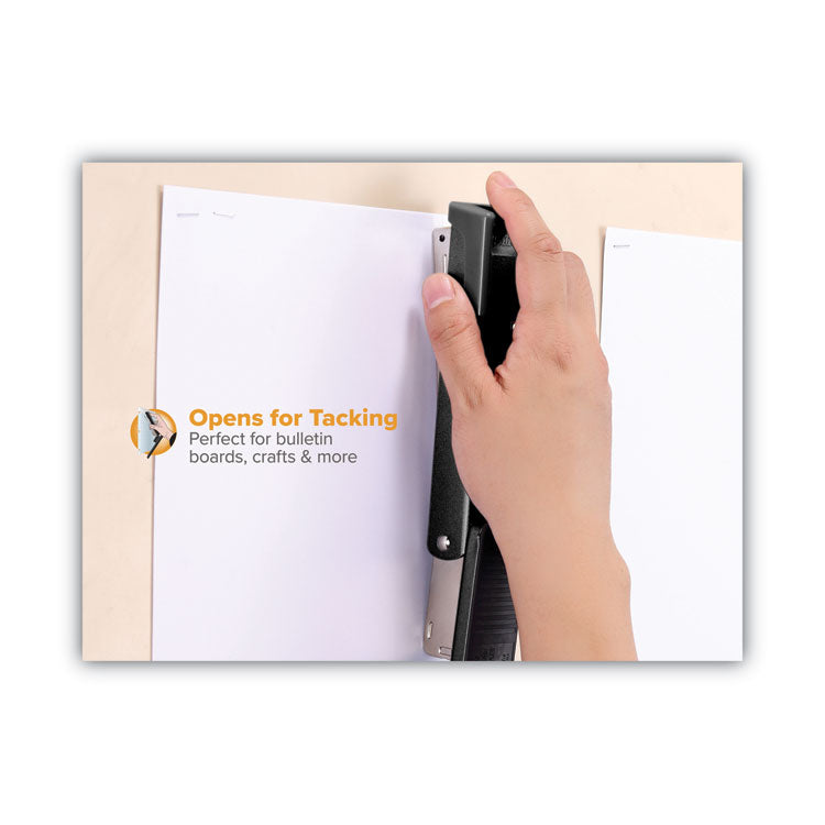 Classic Metal Stapler, 20-Sheet Capacity, Black