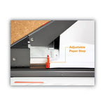 Antimicrobial 215-Sheet Extra Heavy-Duty Stapler, 215-Sheet Capacity, Black