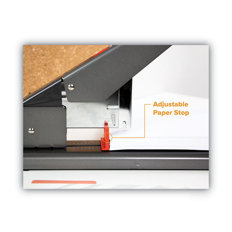 Antimicrobial 215-Sheet Extra Heavy-Duty Stapler, 215-Sheet Capacity, Black