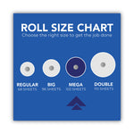 Choose-a-Size Mega Kitchen Roll Paper Towels, 1-Ply, 108/Roll, 6 Rolls/Pack, 4 Packs/Carton