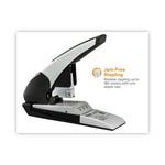 Auto 180 Xtreme Duty Automatic Stapler, 180-Sheet Capacity, Silver/black