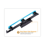 12-Sheet Ez Squeeze Three-Hole Punch, 9/32" Holes, Blue/black