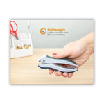 10-Sheet Ez Squeeze One-Hole Punch, 1/4" Hole, Gray