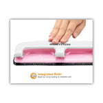 12-Sheet EZ Squeeze InCourage Three-Hole Punch, Breast Cancer Awareness, 9/32" Holes, Pink